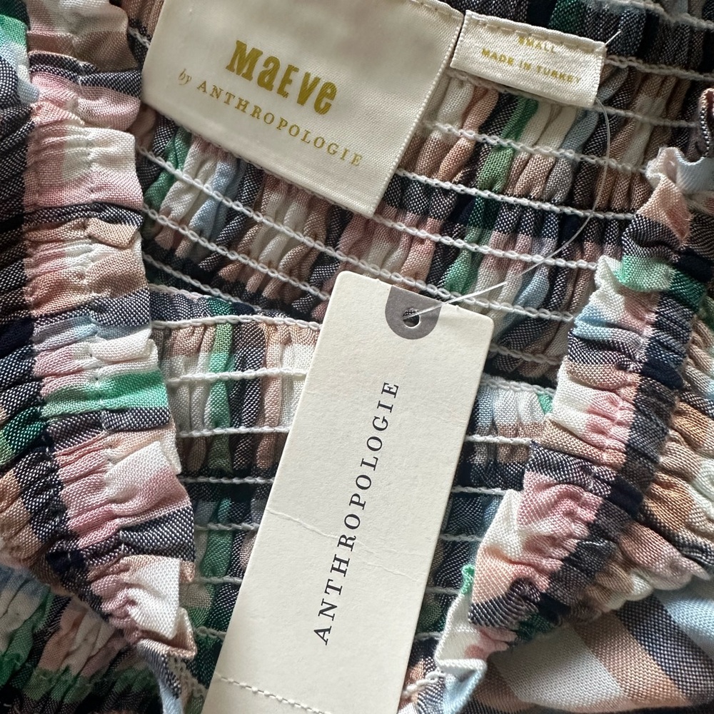 Maeve Cerie Smocked Midi Dress - Picture 9 of 9